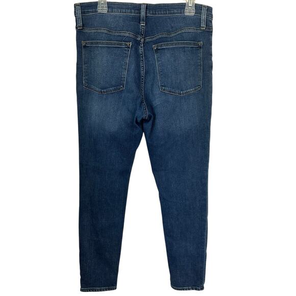 J. Crew 9" High-Rise Skinny Jean in Classic Blue Wash J6584 Size 31 - Picture 5 of 10